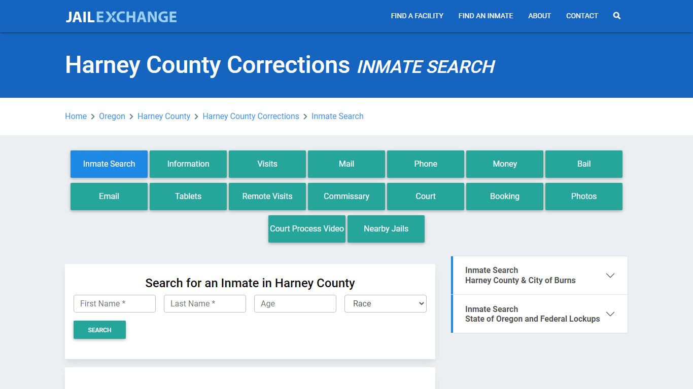 Harney County Corrections, OR Inmate Search: Roster & Mugshots